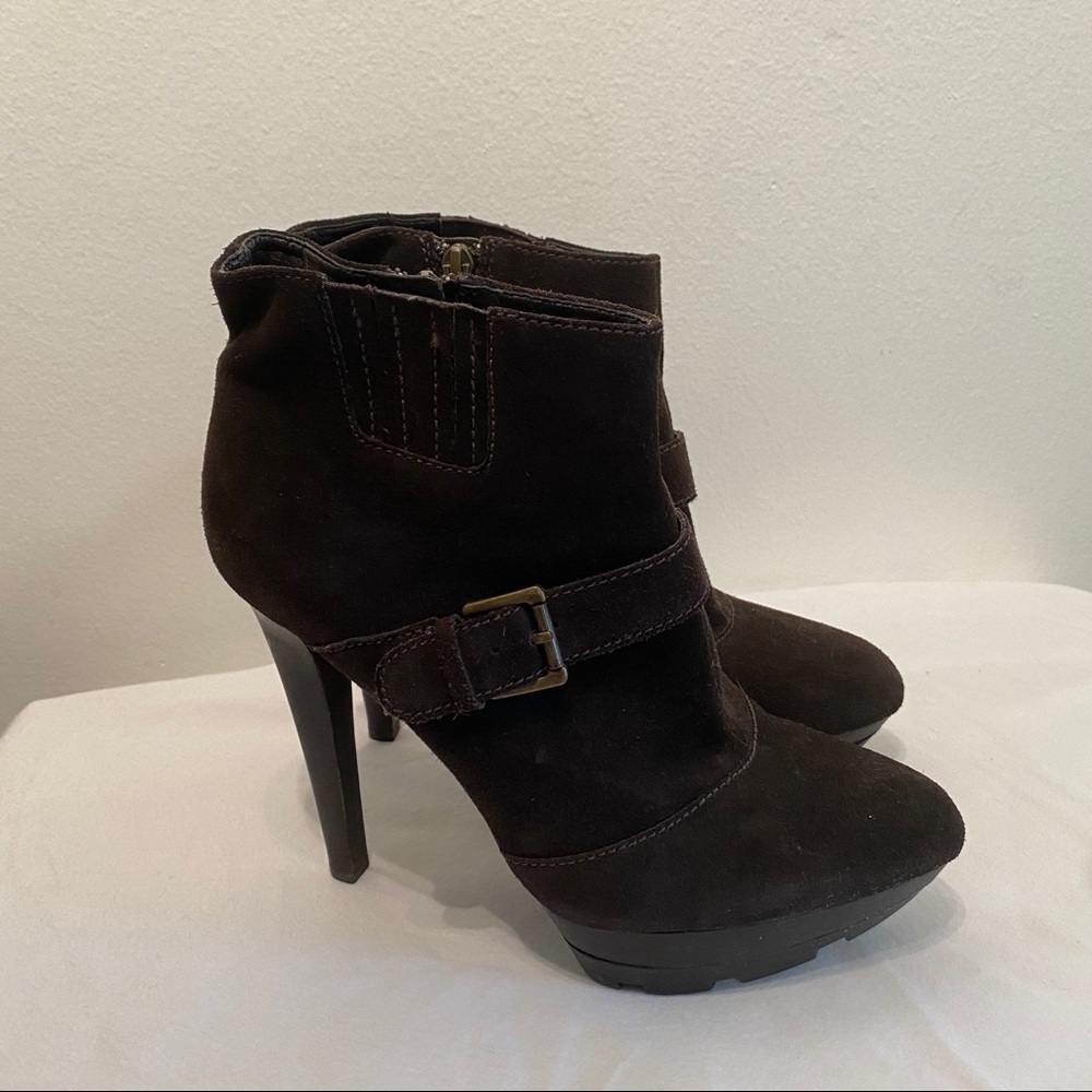 Brown booties